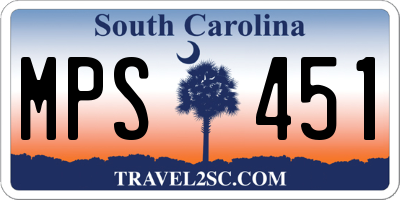 SC license plate MPS451