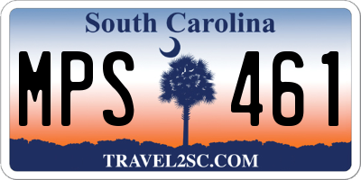 SC license plate MPS461