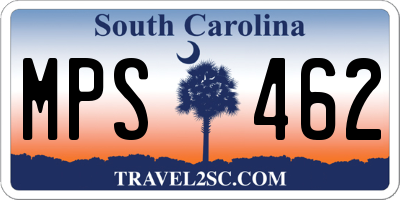 SC license plate MPS462