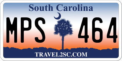 SC license plate MPS464