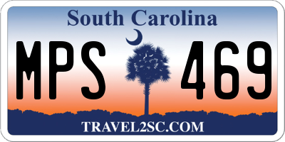 SC license plate MPS469