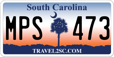 SC license plate MPS473