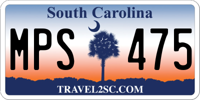 SC license plate MPS475