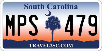 SC license plate MPS479