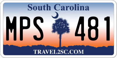 SC license plate MPS481