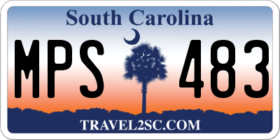SC license plate MPS483