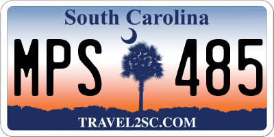 SC license plate MPS485