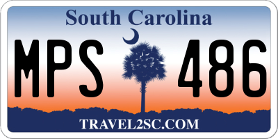 SC license plate MPS486