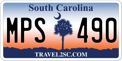 SC license plate MPS490