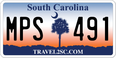 SC license plate MPS491