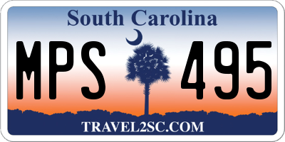 SC license plate MPS495