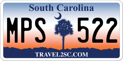 SC license plate MPS522