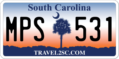 SC license plate MPS531