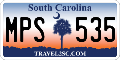 SC license plate MPS535