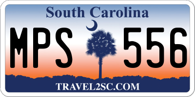 SC license plate MPS556