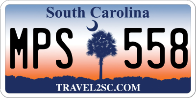 SC license plate MPS558