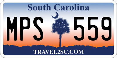 SC license plate MPS559