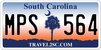 SC license plate MPS564