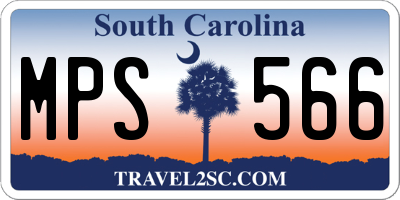 SC license plate MPS566