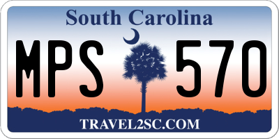 SC license plate MPS570