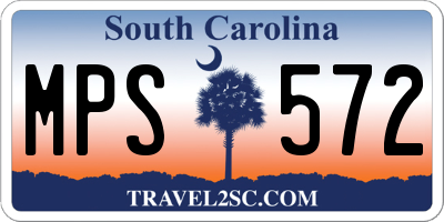 SC license plate MPS572