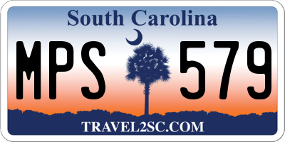 SC license plate MPS579