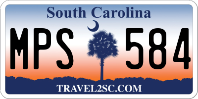 SC license plate MPS584