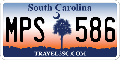 SC license plate MPS586