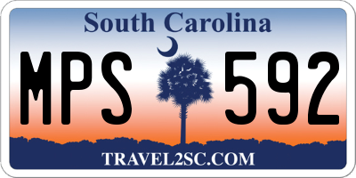 SC license plate MPS592
