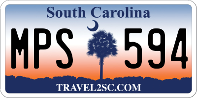 SC license plate MPS594