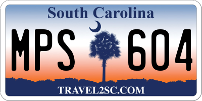 SC license plate MPS604