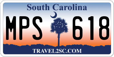 SC license plate MPS618