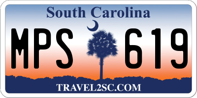 SC license plate MPS619