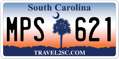 SC license plate MPS621