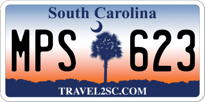 SC license plate MPS623