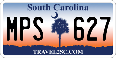SC license plate MPS627