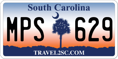 SC license plate MPS629