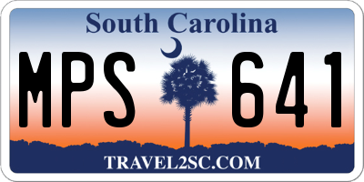 SC license plate MPS641