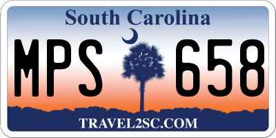 SC license plate MPS658
