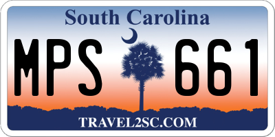 SC license plate MPS661