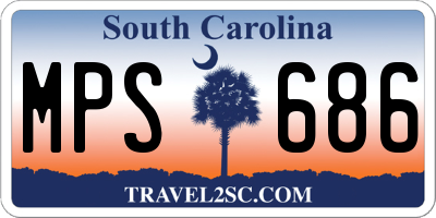 SC license plate MPS686