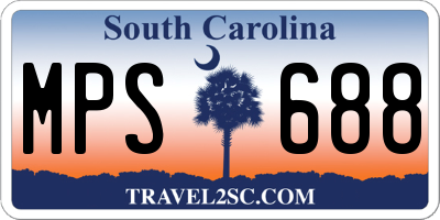 SC license plate MPS688