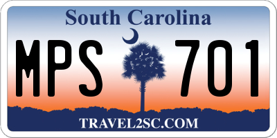 SC license plate MPS701