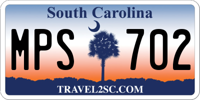 SC license plate MPS702