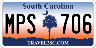 SC license plate MPS706