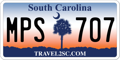 SC license plate MPS707