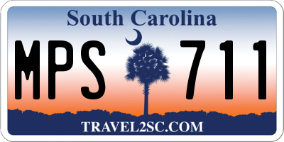 SC license plate MPS711