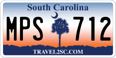 SC license plate MPS712