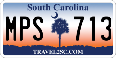 SC license plate MPS713