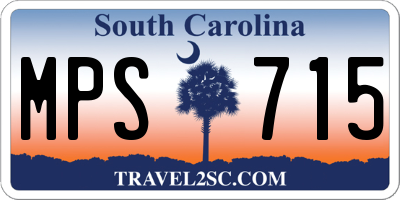 SC license plate MPS715